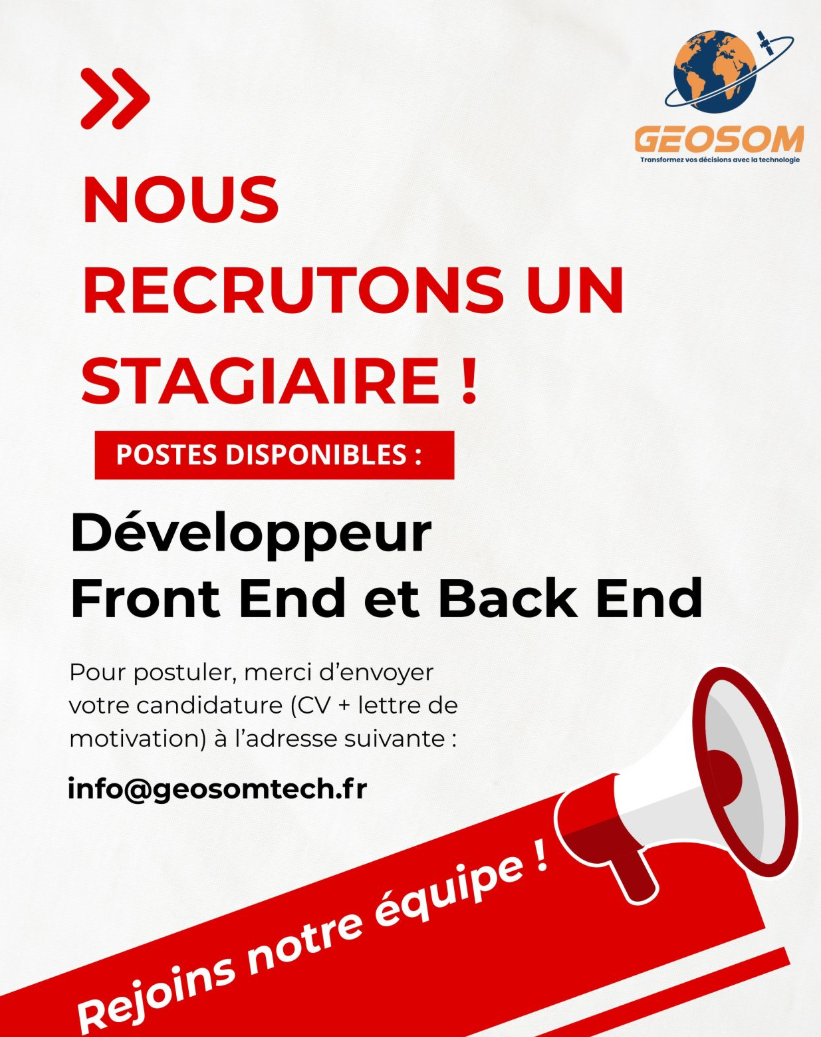 Rejoignez l'équipe GEOSOM